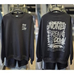 [시흥점] 프레임 브레이크 그래피티 세미오버핏 맨투맨(남여공용)/JGZZ22917BK