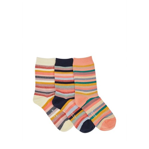 [해외배송] 3팩 CALZINI 시그니처 스트라이프 W1A-SOCK-P321_1A B0041965562