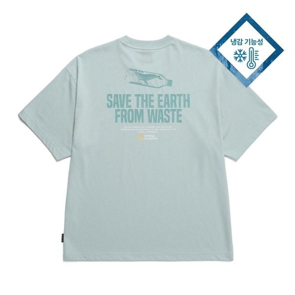 [여주점] N242UTS270 디자인물 그래픽 반팔티셔츠 JADE