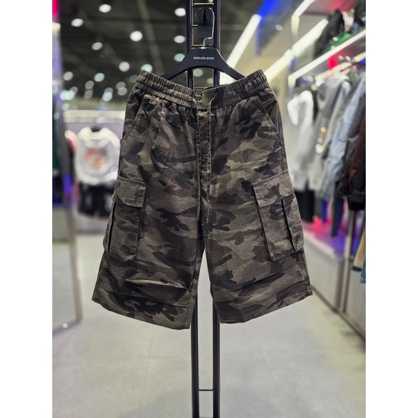 [시흥점] 공용 워싱카모플라주 코튼 버뮤다핏 반바지브라운/JHZZ81405BR