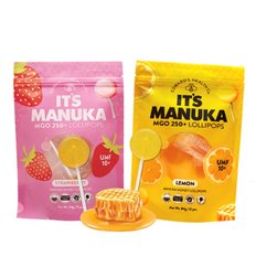 잇츠마누카 꿀 롤리팝사탕 딸기맛 레몬맛 2종 혼합구성 ITS MANUKA 84gX2(봉)