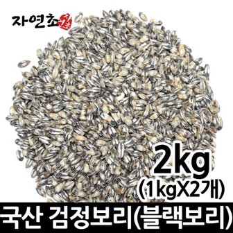 자연초 국산 블랙보리 검정보리 2kg 블랙보리차 흑보리