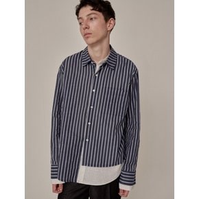 ST LAYERED LINEN SHIRTS NAVY