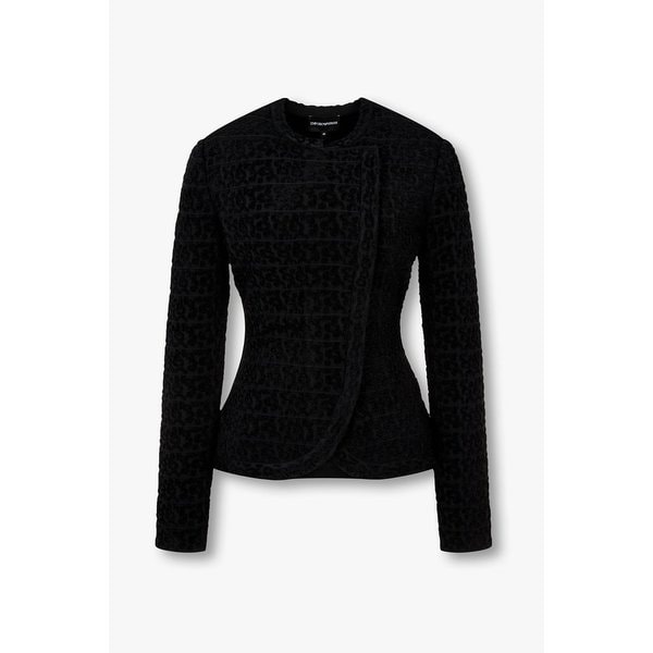 여성 부클레 레오파드 패턴 자켓 A525302503000