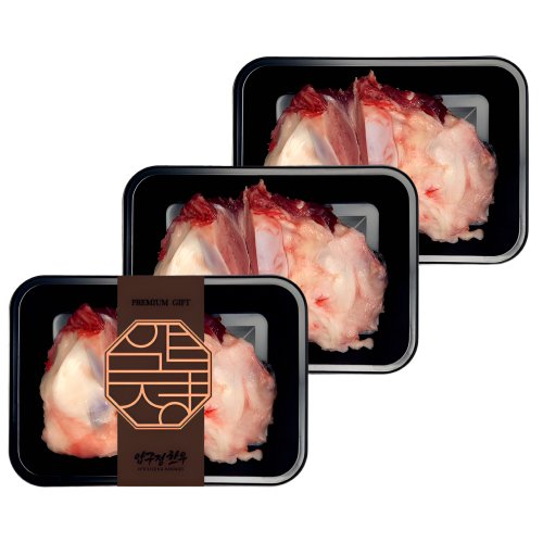 압구정한우 한우 도가니 스지 1kg 신선 냉동 포장 상태
