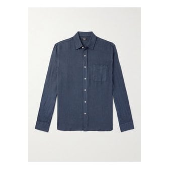 FAHERTY 파허티 라구나 버튼다운 칼라 리넨 셔츠 블루 1647597331939132