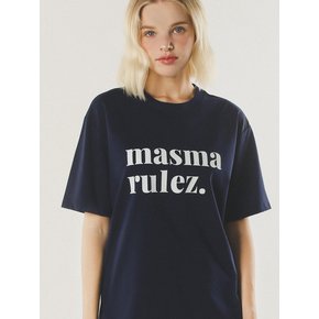 MSMRZ cool cotton T-shirt_Navy/white