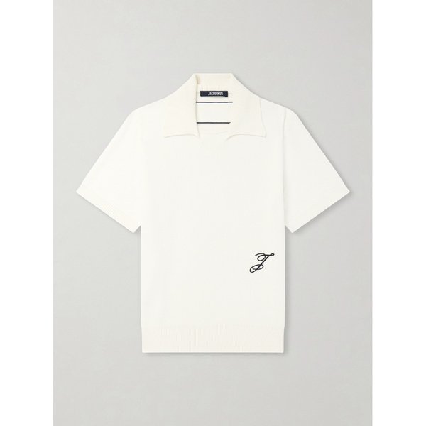 로고 자수 코튼 실크 블렌드 폴로 셔츠 46376663162968031