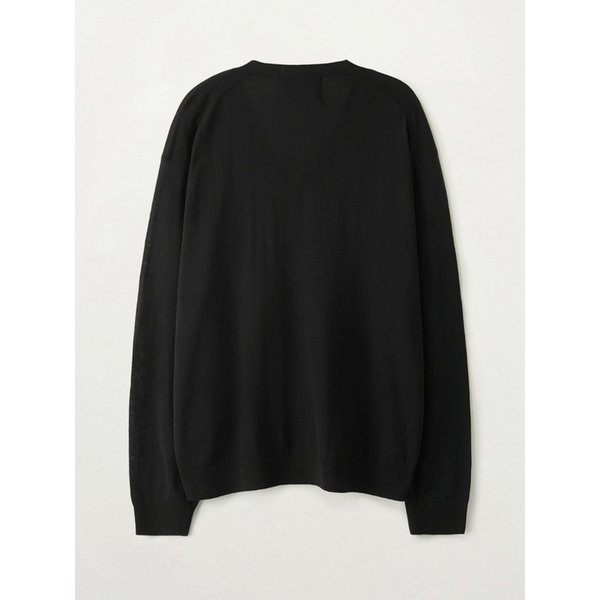 로렌 린넨 블렌드 가디건_블랙