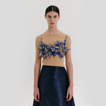 EENK Jeong-Ja Knot Cropped Top - Multi