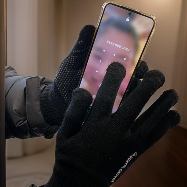 [옷자락] 남자 겨울 터치 스마트폰 데일리 스키장 장갑