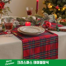 크리스마스 6인 테이블보 성탄절 테이블러너 송년회 식탁보 연말 행사 식탁러너..[34811251]