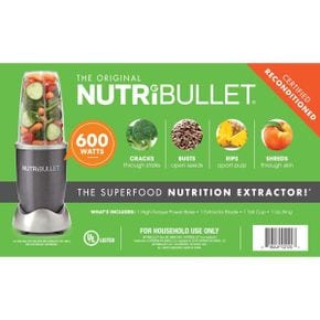 영국 뉴트리불렛 믹서 NutriBullet 600W 4pc Certified Reconditioned 1761130