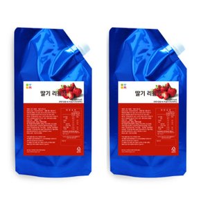 메가커피 오붐 딸기 리플잼 1kg 2개세트