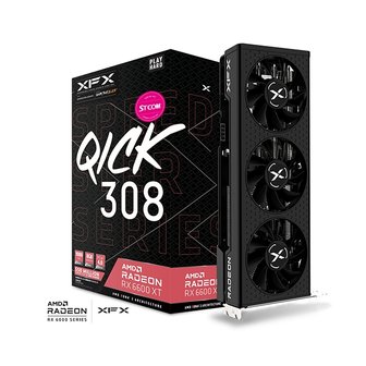 에스투씨엔아이 XFX 라데온 RX 6600 XT QICK 308 BLACK D6 8GB