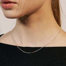 [sv925] flat ball chain necklace