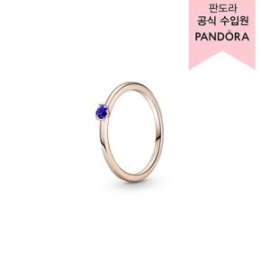 [백화점 보증서 제공] PANDORA 판도라 로즈 스텔라 블루 솔리테어 링 _189259C04