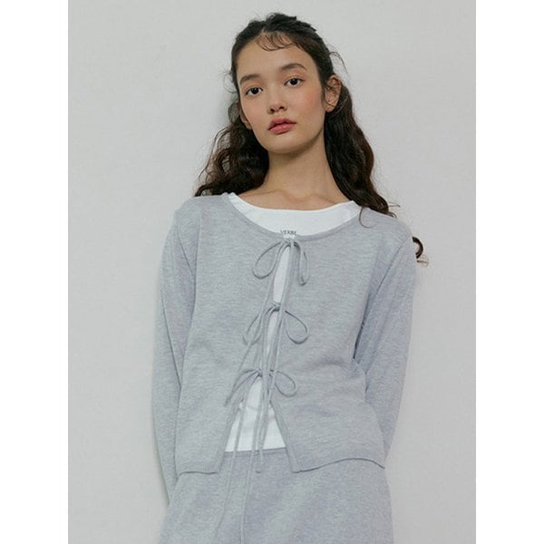 [리퍼브][2color] 178 tie knit cardigan