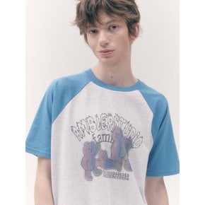 Kindness Familly Over fit T-Shirts AS1116 (Blue)