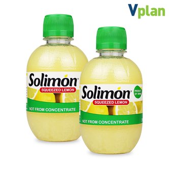 브이플랜 솔리몬 스퀴즈드 레몬즙 2병 560ml 레몬 원액 물 차