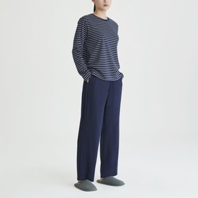 여 스마트 코튼 10부 라운지 팬츠 (NAVY / BROWN)