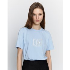 [23SS] [EXCLUSIVE] Light Blue COAST Lettering T-shi JSTS3B900B1