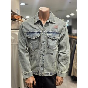 남녀공용 프린트 데님 자켓 JR1JKU711_epc