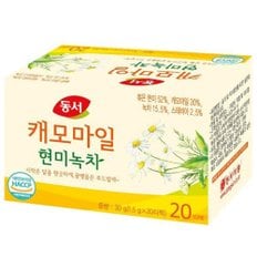 동서 캐모마일 현미녹차 1.5g 20개입 x6개