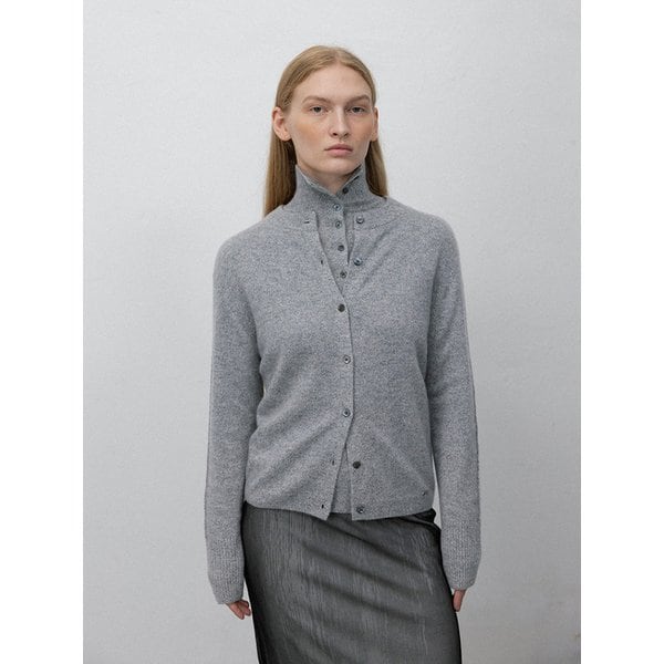 Pure cashmere two way cardigan_Rain