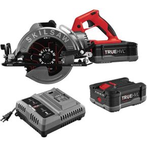 미국 스킬 원형톱 스키L 48V 7 1 4 TRUEHVL 코드less Worm Drive 스키lsaw Circular Saw Kit wit