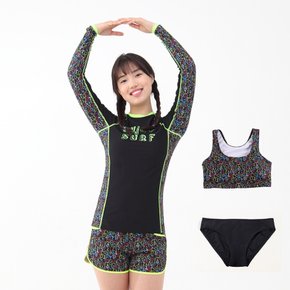 자외선차단 우븐보드숏래쉬가드브라탑 단품 KJ-J4841