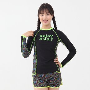 자외선차단 우븐보드숏래쉬가드브라탑 단품 KJ-J4841
