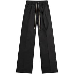 26FW 릭 오웬스 스트레이트 팬츠 RU02F4378 TE09 BLACK