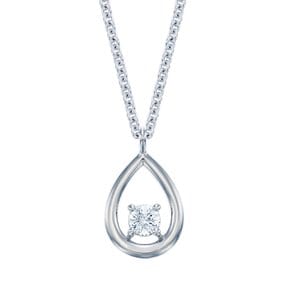 다듀 0.1ct 다이아 목걸이_18K Lucen