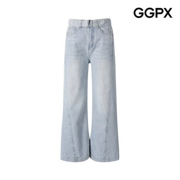 GGPX 사선 절개 데님 팬츠 (GP4PT003F)