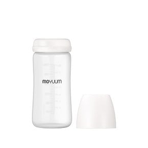 실리콘 코팅 노꼭지 유리 젖병 240ml 2팩