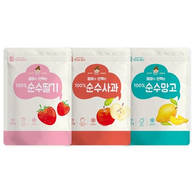 엄마가 선택한 과일칩 3종 기획 (딸기,사과, 망고)