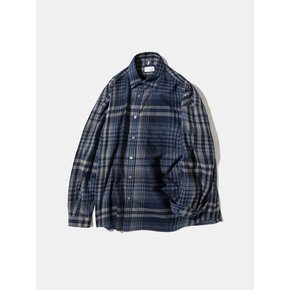 Nocturne Plaid Navy Check Shirt S180