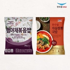 한우물 혼합밥세트 (햄야채볶음밥 210g + 차돌짬뽕국밥 210g) x각2개씩