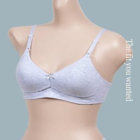 노와이어 고급 면 주니어 3단계 몰드 B컵 브라 (BR5602B)