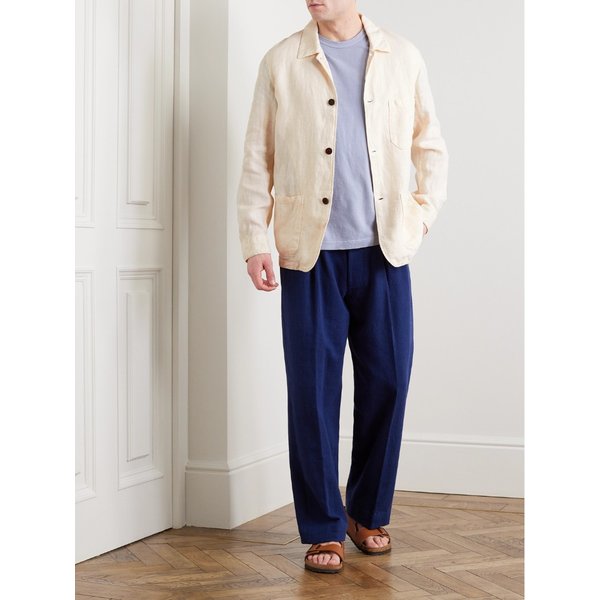 포르투기스 플란넬 라부라 슬림핏 리넨 재킷 1647597308267663