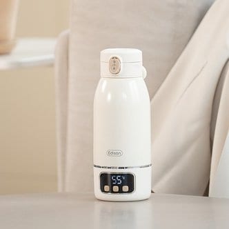 에디슨 휴대용 분유포트 무선 분유 보온병 원터치 텀블러 500ml 여행용