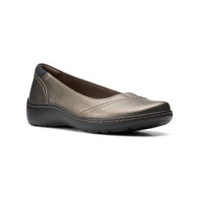 4231858 Clarks Cora Eliza Womens Metallic Slip On Ballet Flats 72150566