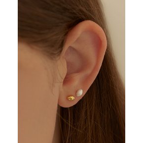 [진주귀걸이 증정][925 silver] Oval triple piercing