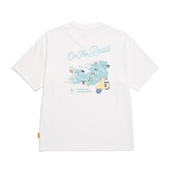 [부산점] N252UTS082 012 내셔널지오그래픽 리젠아스킨 온더로드 그래픽 세미오버핏 반팔 티셔츠