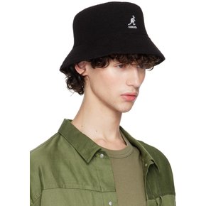 [마스터마인드 월드] 블랙 리버서블 Kangol 플립 잇 버킷햇 242968M140002