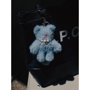 [선물포장/이니셜선택] Binyang Keyring(denim) 비냥 고양이 키링