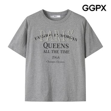 GGPX 파리 진주 프린팅 티셔츠 (GP4TS037F)