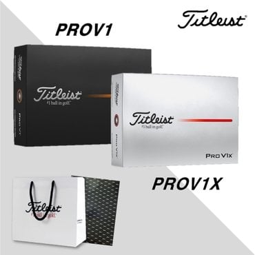 백화점 골프샵 [아쿠쉬네트 정품] 2025 타이틀리스트 신형 PROV1 / V1X  (선물 포장 가능)