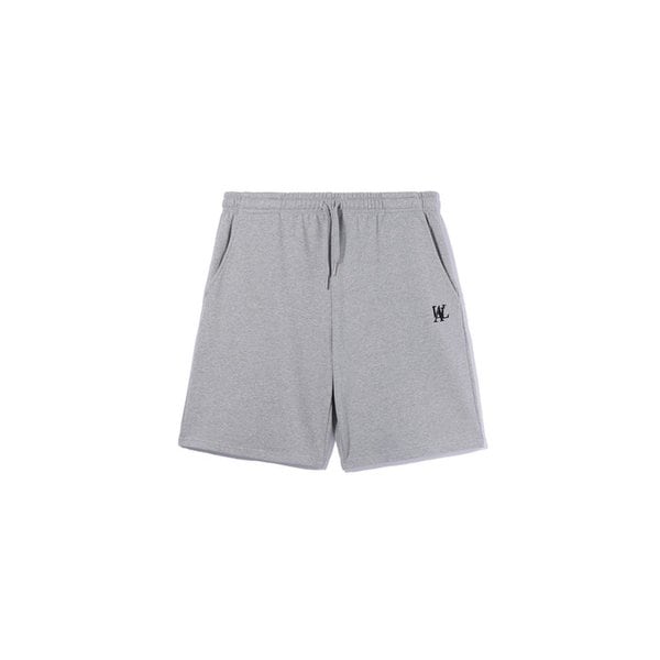 Signature relax half pants - MELANGE GREY